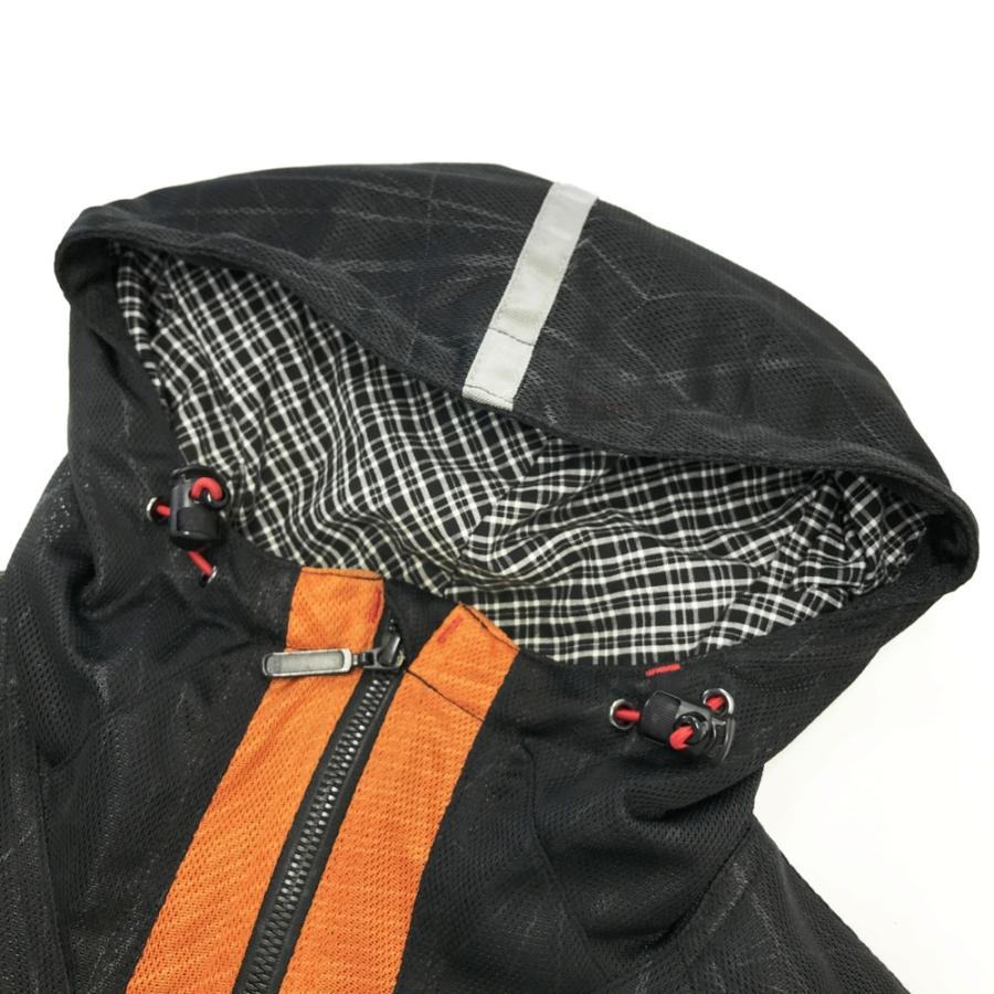 KUSHITANI クシタニ K-2369 フルメッシュパーカージャケット オレンジ