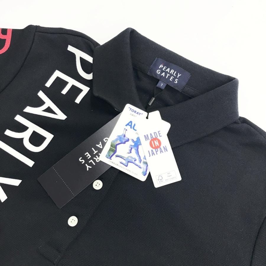 【新品】PEARLY GATES パーリーゲイツ 2024年 半袖ポロシャツ  ネイビー系 1 ゴルフウェア レディースの画像