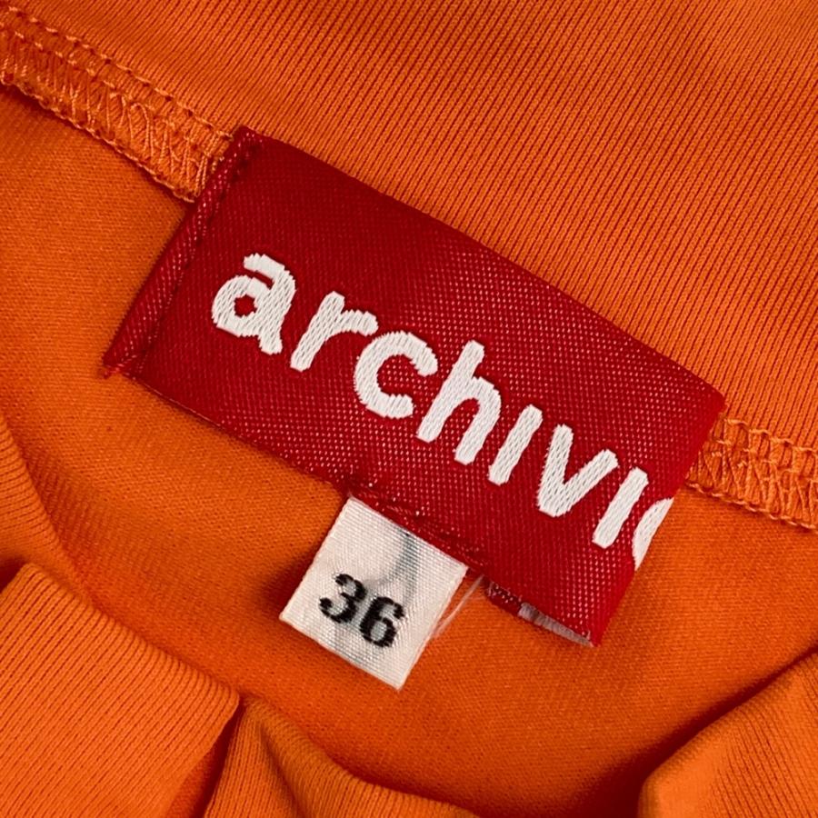 ARCHIVIO アルチビオ モックネック ノースリーブシャツ オレンジ系 36