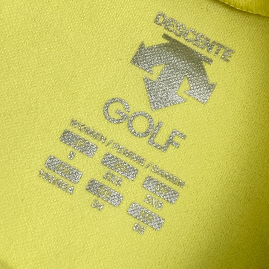 DESCENTE GOLF デサントゴルフ ロゴ入り モックネック半袖Tシャツ