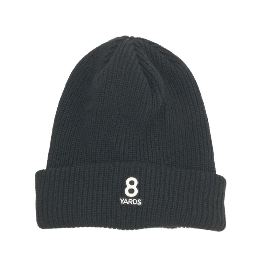 8YARDS ハチヤーズ ニット帽 ブラック系 F ゴルフウェア : ブランド