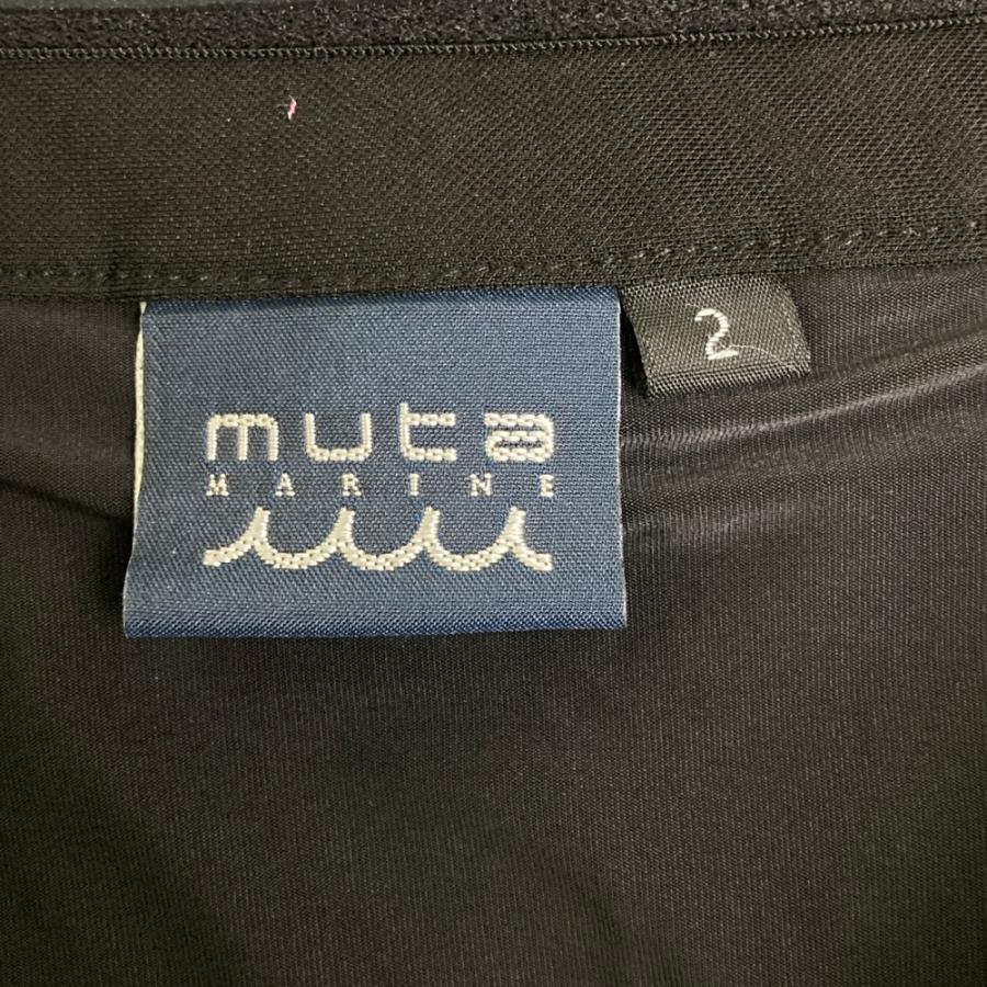 MUTA MARINE ムータマリン ; インナー付 ストレッチスカート ブラック