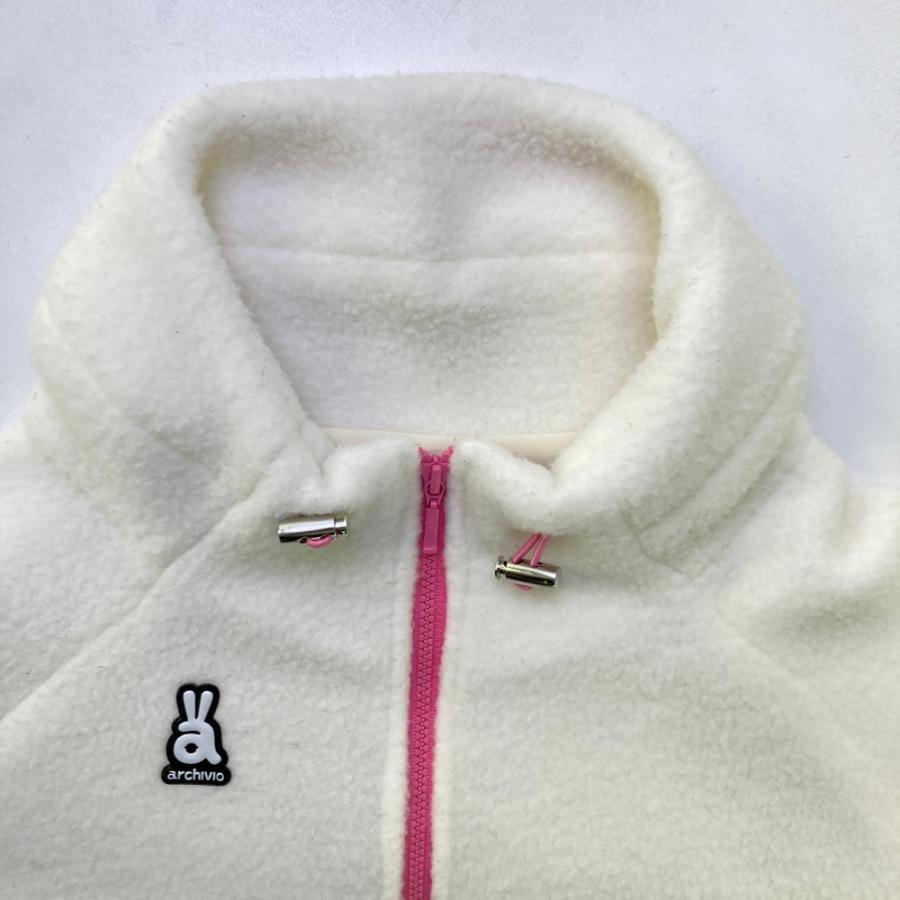 【未使用 タグ付】archivio アルチビオ 白 中綿 ジャケット ARCHIVIO アルチビオ フリースジャケット ホワイト系 38 ゴルフウェア