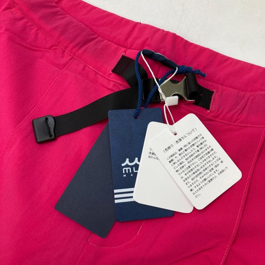 新品】MUTA MARINE ムータマリン ベルト付 ナイロンパンツ ピンク系 7