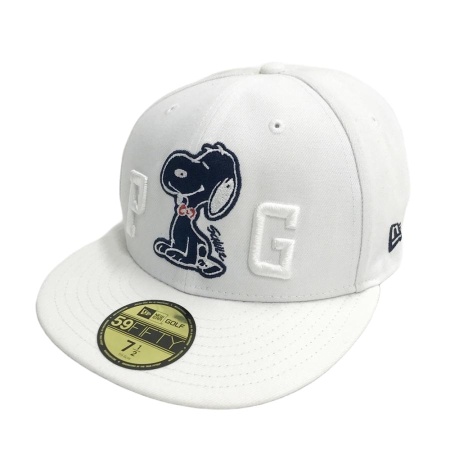 PEARLY GATES パーリーゲイツ キャップ スヌーピー ホワイト系 59.6cm