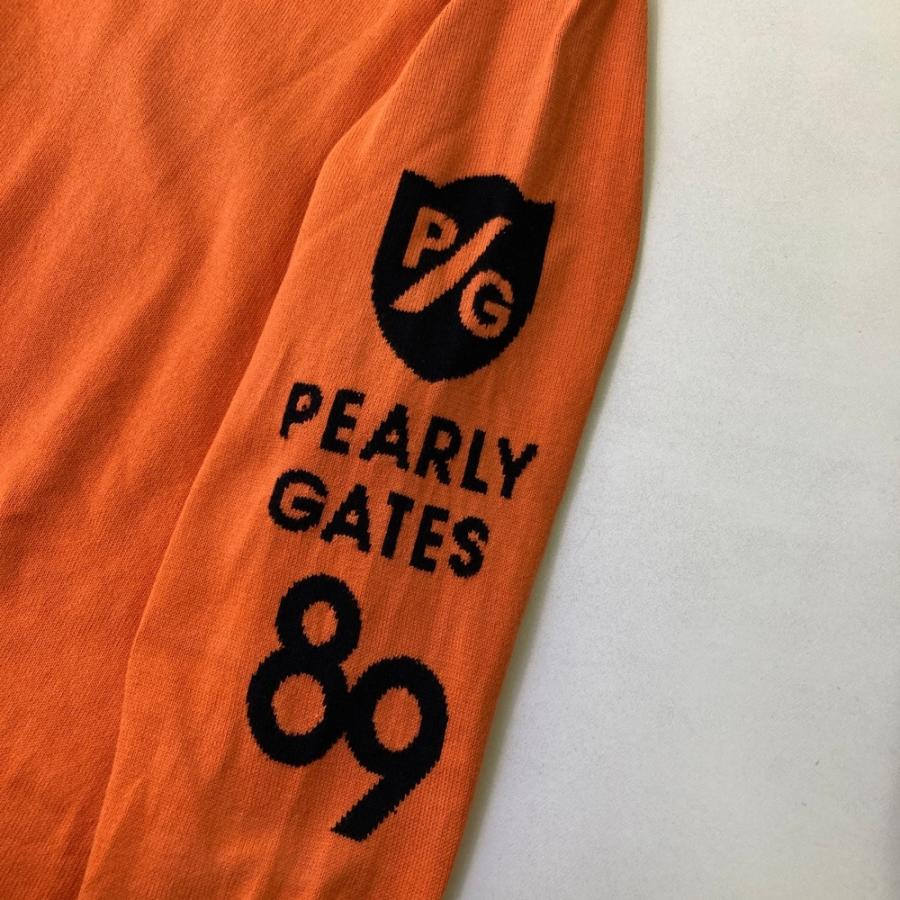 PEARLY GATES パーリーゲイツ コットンニット セーター オレンジ系 4