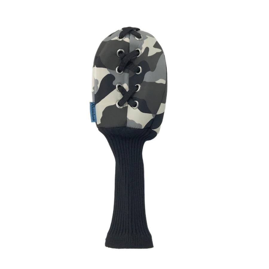 RUSSELUNO ラッセルノ ヘッドカバー ルチャ カモフラ 迷彩柄 カーキ系