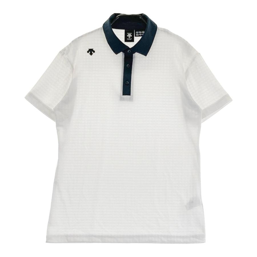 DESCENTE GOLF デサントゴルフ 半袖ポロシャツ ホワイト系 M ゴルフ
