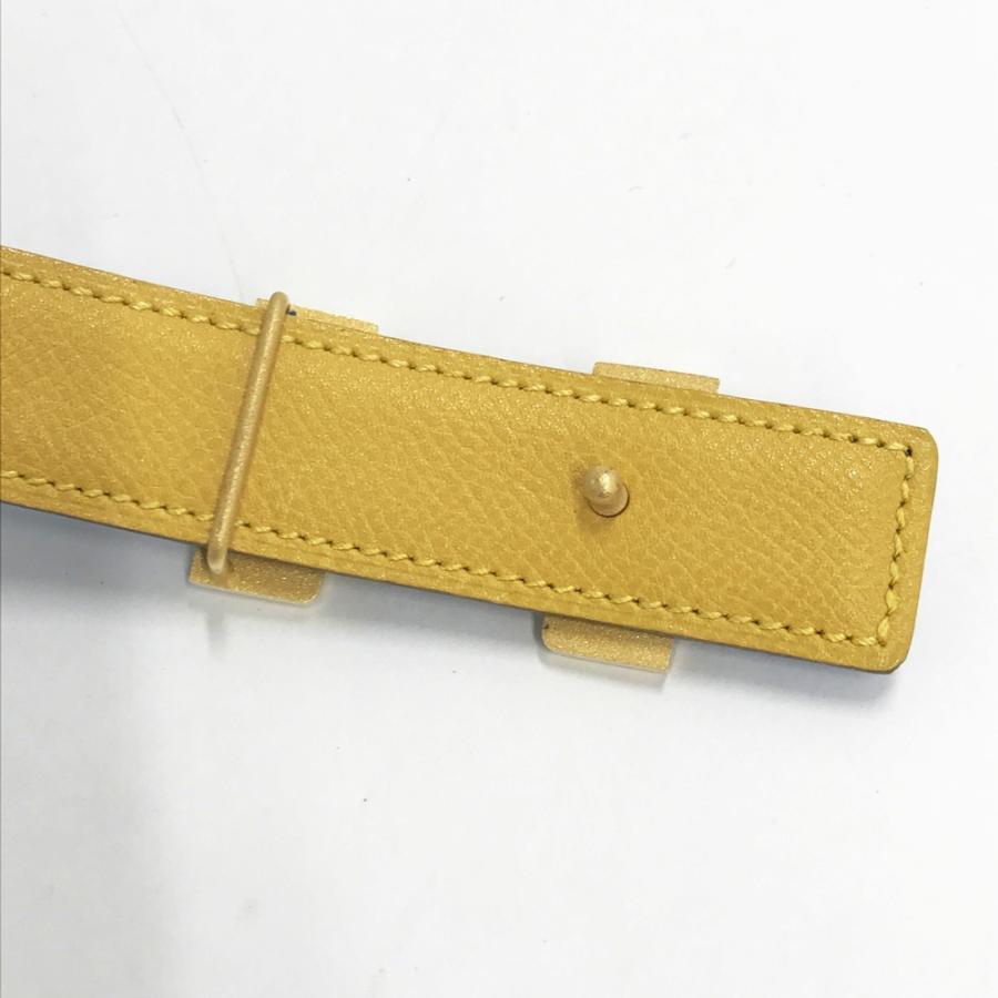 HERMES エルメス □A刻印 コンスタンス ミニ ベルト ブルー系 90