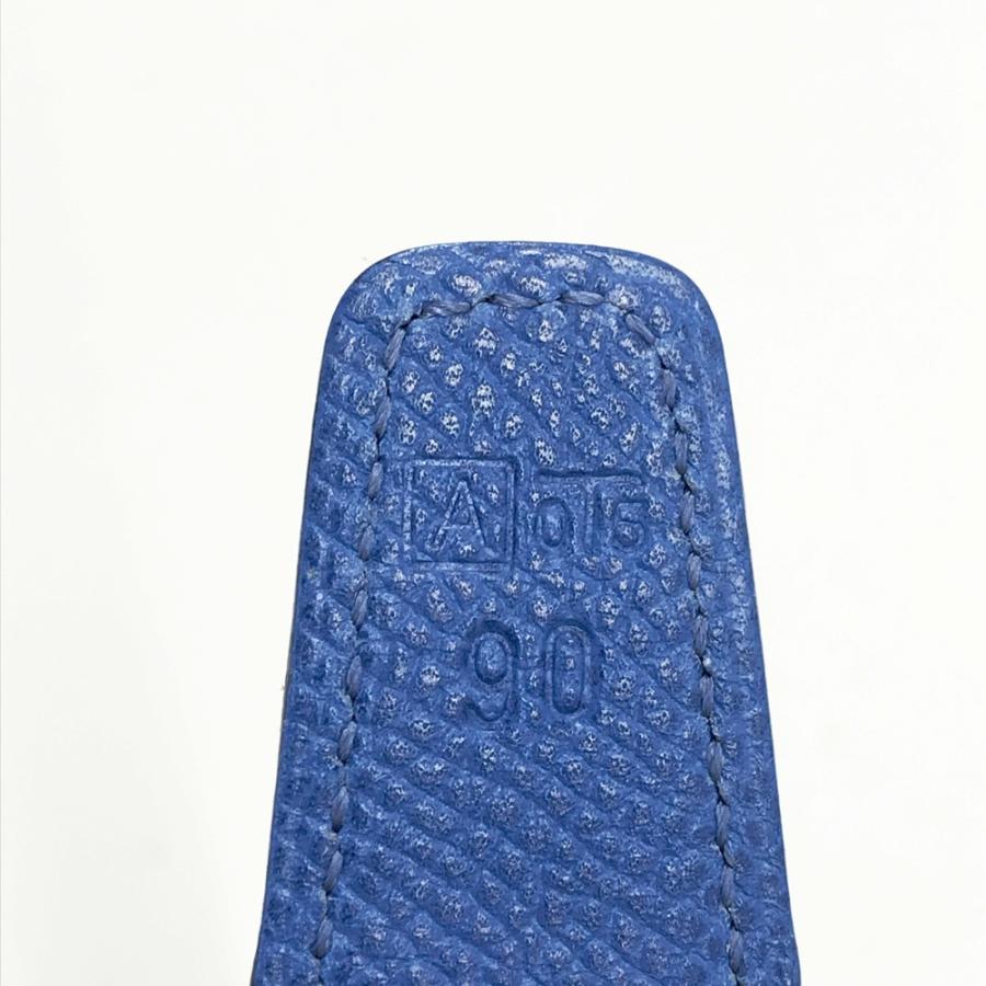 HERMES エルメス □A刻印 コンスタンス ミニ ベルト ブルー系 90