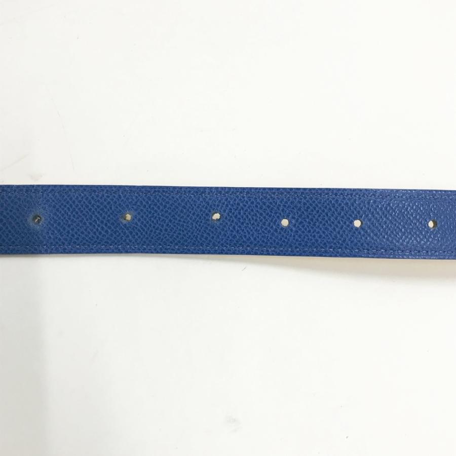 HERMES エルメス □A刻印 コンスタンス ミニ ベルト ブルー系 90