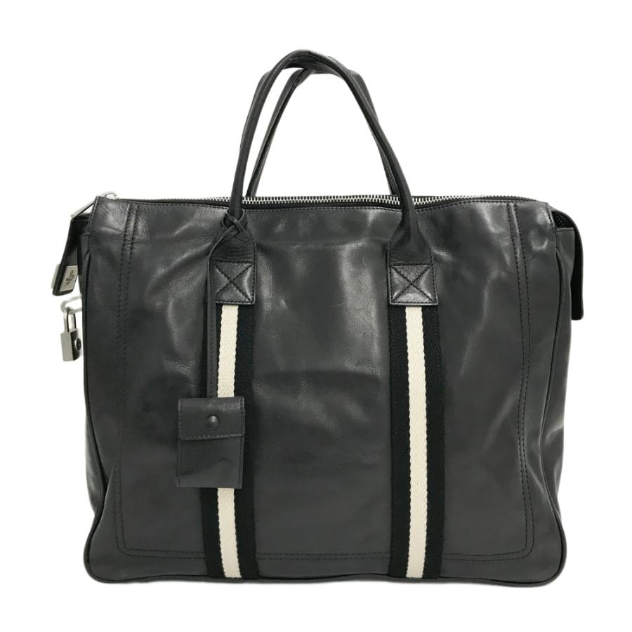BALLY バリー レザー トートバッグ ブラック系 : ブランド古着ストスト