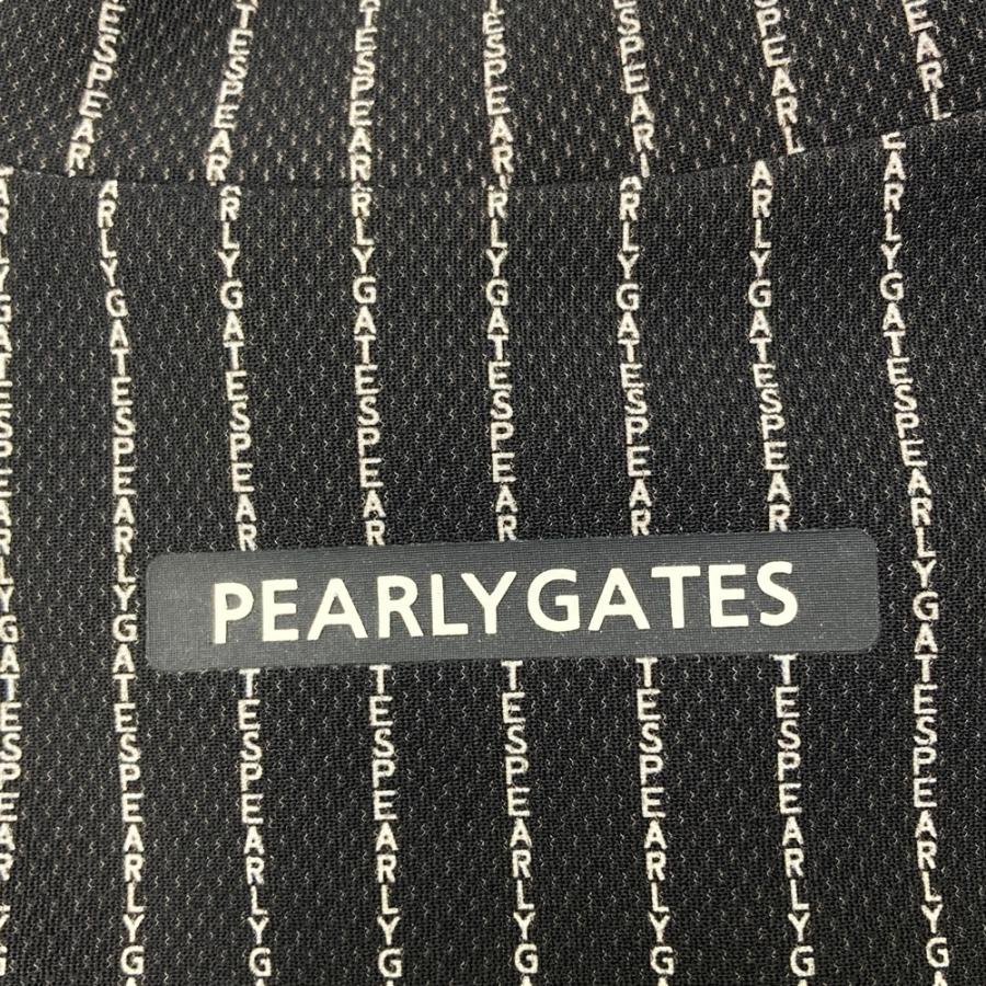 パーリーゲイツ ストライプ柄 ハイネックシャツ　メンズ PEARLY GATES パーリーゲイツ ハイネック 長袖Tシャツ ロゴストライプ