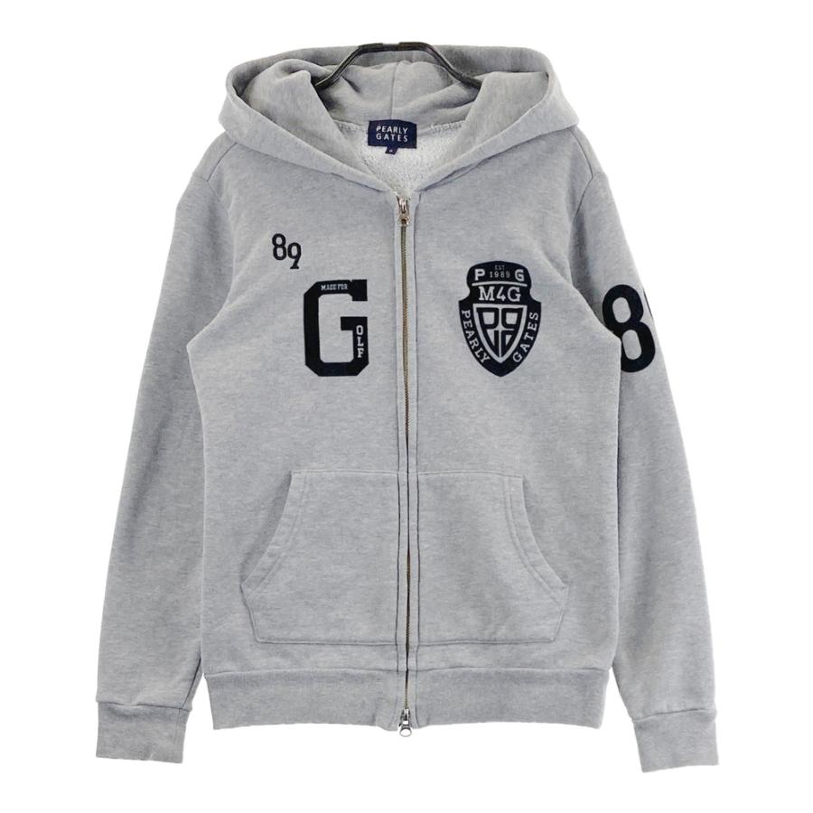 PEARLY GATES パーリーゲイツ 長袖フーディ フルジップパーカー グレー