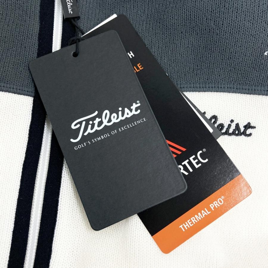 新品】TITLEIST タイトリスト ニット ジップジャケット ホワイト系 3L