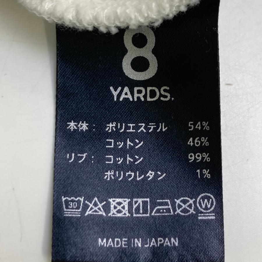8YARDS ハチヤーズ オーバーネック スウェットトレーナー ホワイト系 S
