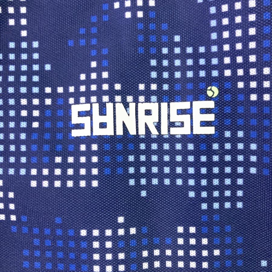 SANRISE サンライズ 半袖ポロシャツ 総柄 ネイビー系 L ゴルフウェア