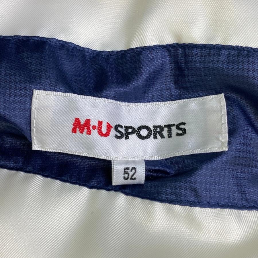 M.U SPORTS エムユースポーツ ダウンジップベスト ホワイト系 52