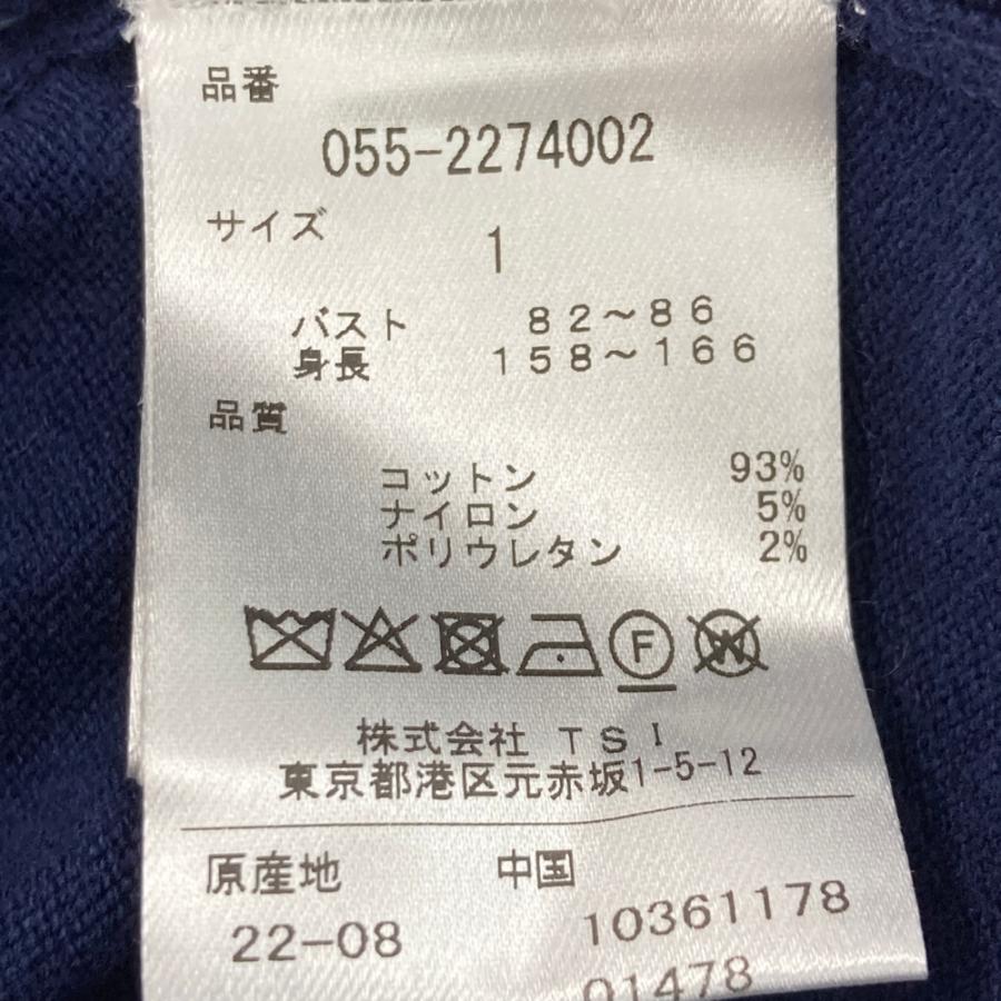 PEARLY GATES パーリーゲイツ  タートルネック ニット セーター  ブルー系 1 ゴルフウェア レディースの画像