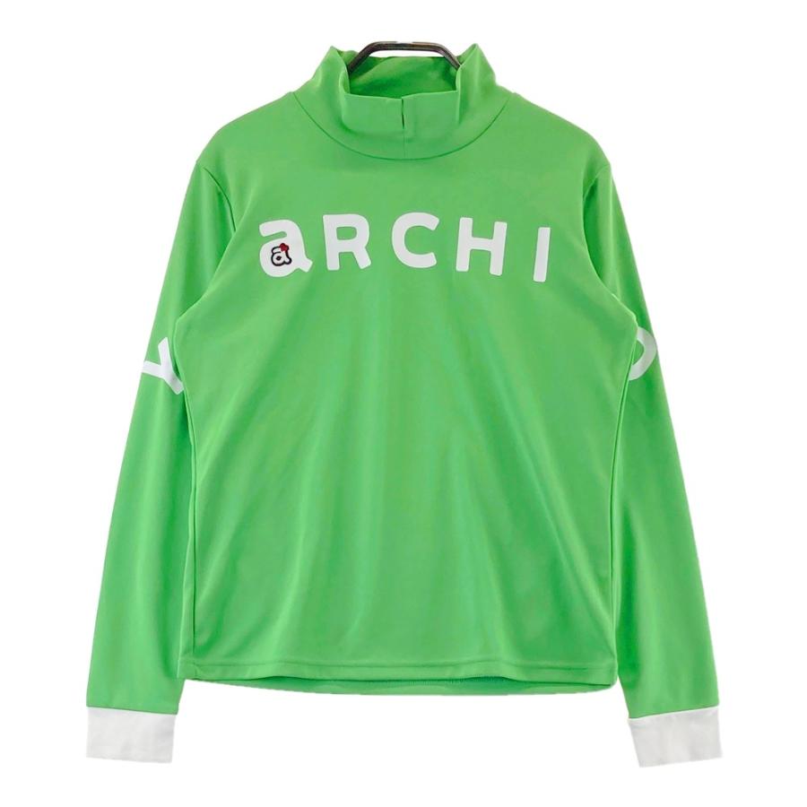 新品未使用 アルチビオ♪長袖吸水速乾機能素材ハイネック38号　緑 ARCHIVIO アルチビオ ハイネック 長袖Tシャツ グリーン系 38 ゴルフ