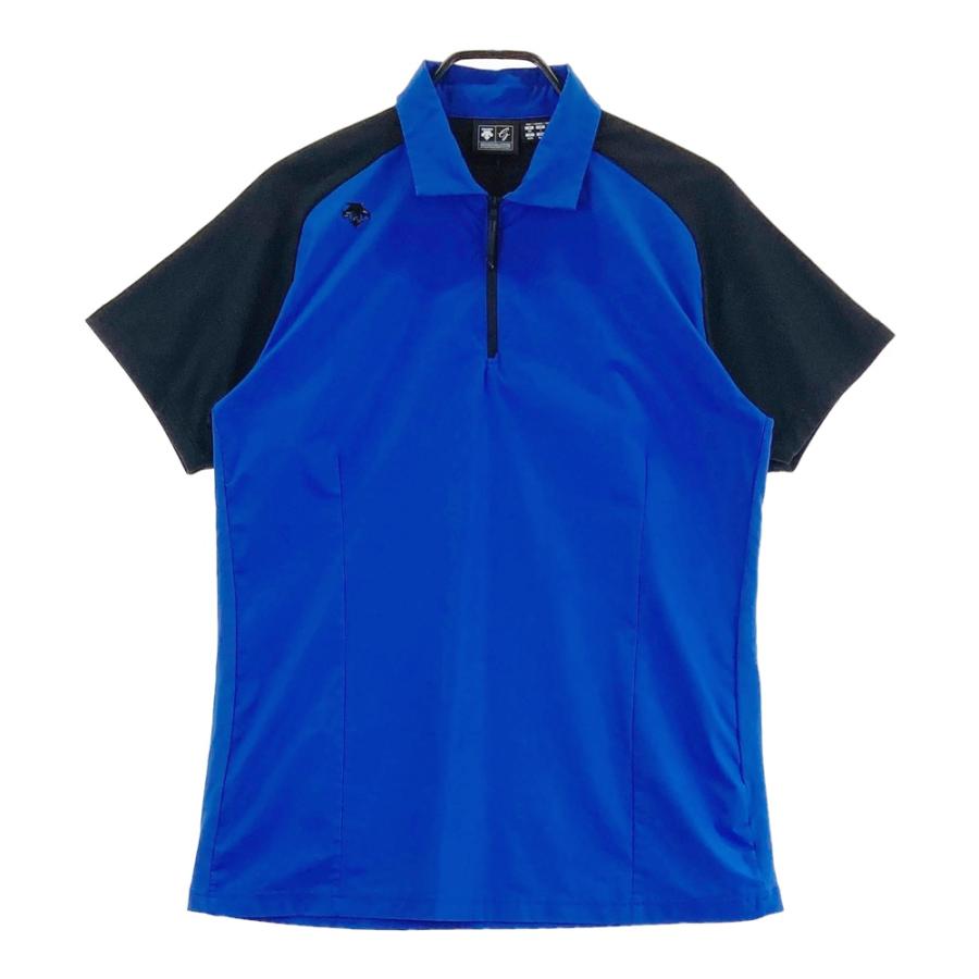 DESCENTE ポロシャツ XO DESCENTE GOLF デサントゴルフ 半袖ポロシャツ ブルー系 XO ゴルフ