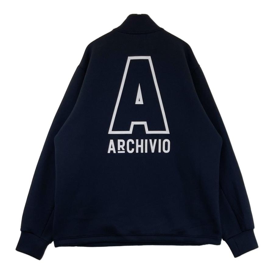 ARCHIVIO アルチビオ 長袖 ハーフジップトレーナー ネイビー系 48