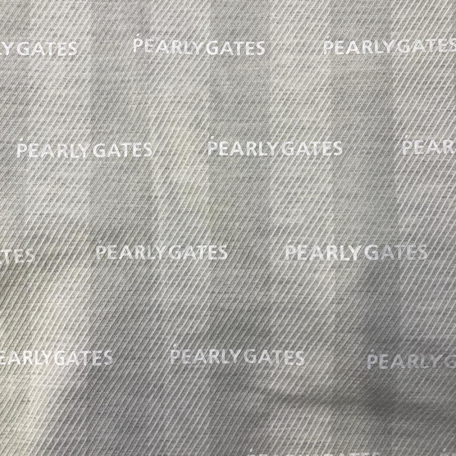 PEARLY GATES パーリーゲイツ  ストレッチスカート プリーツ切替 ストライプ柄 グレー系 0 ゴルフウェア レディースの画像