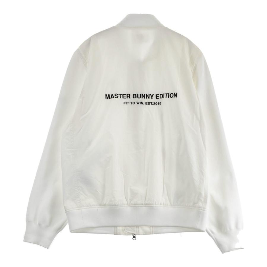 マスターバニーエディション ジップジャケット アウター 異素材 アイボリー 1 MASTER BUNNY EDITION マスターバニーエディション 切替 ニット ジップ