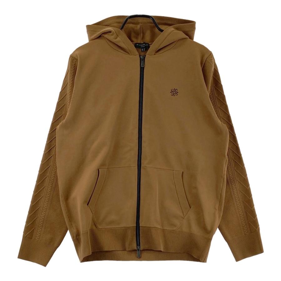 美品】ST ANDREWS セントアンドリュース ニット パーカー ベージュ系 L