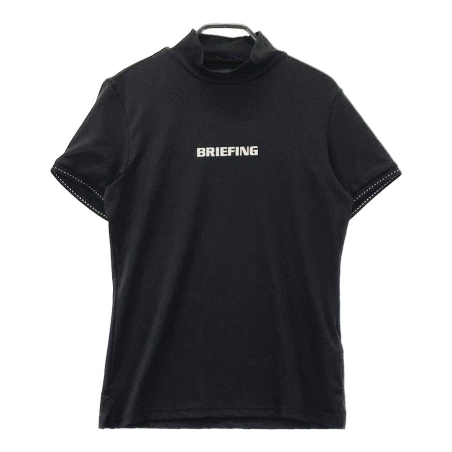 BRIEFING GOLF ブリーフィング モックネック 半袖Tシャツ ブラック系 S
