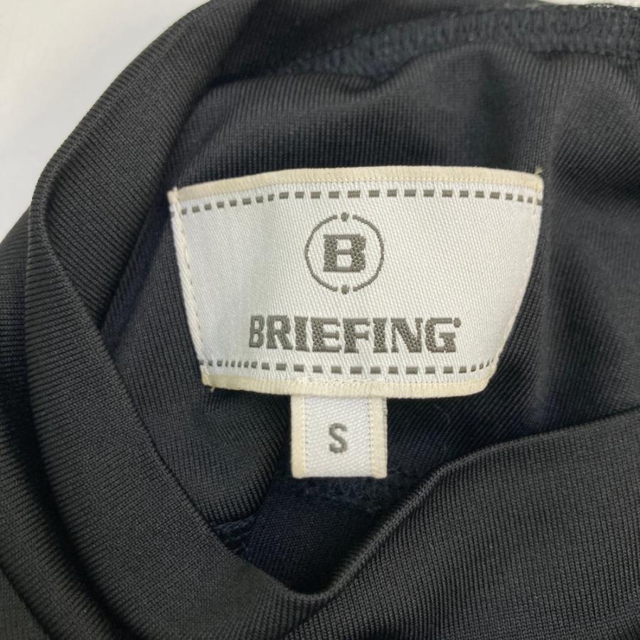 BRIEFING GOLF ブリーフィング モックネック 半袖Tシャツ ブラック系 S