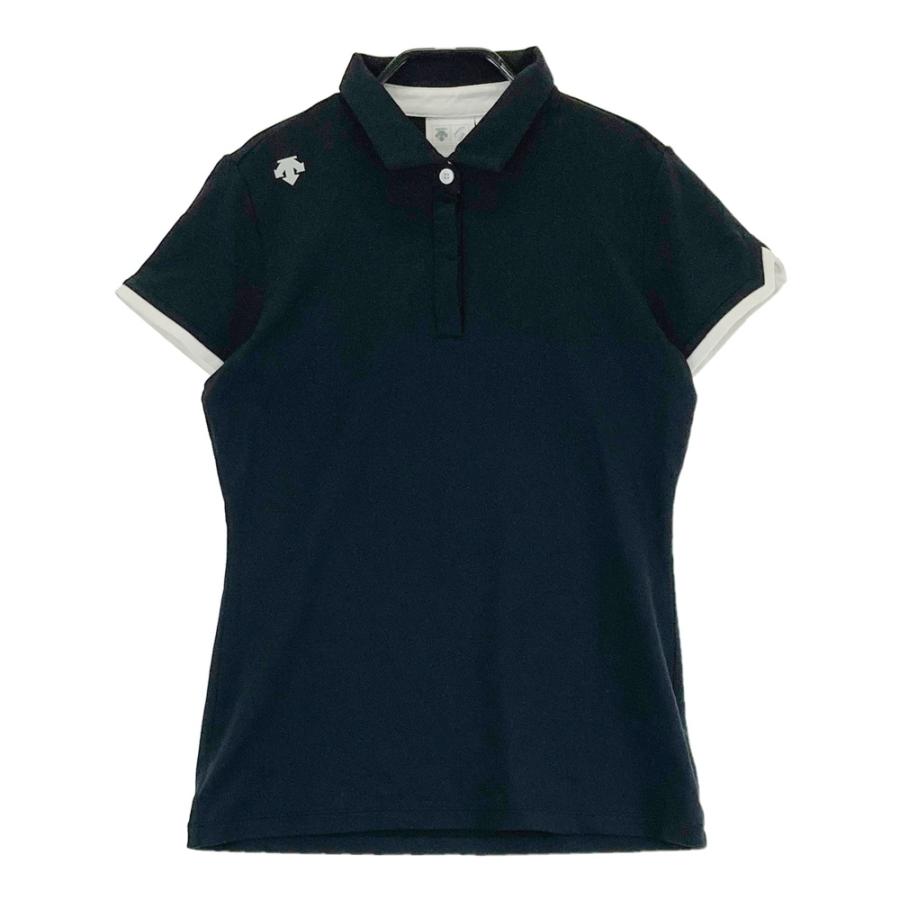 DESCENTE GOLF デサントゴルフ 半袖ポロシャツ ブラック系 M ゴルフ 