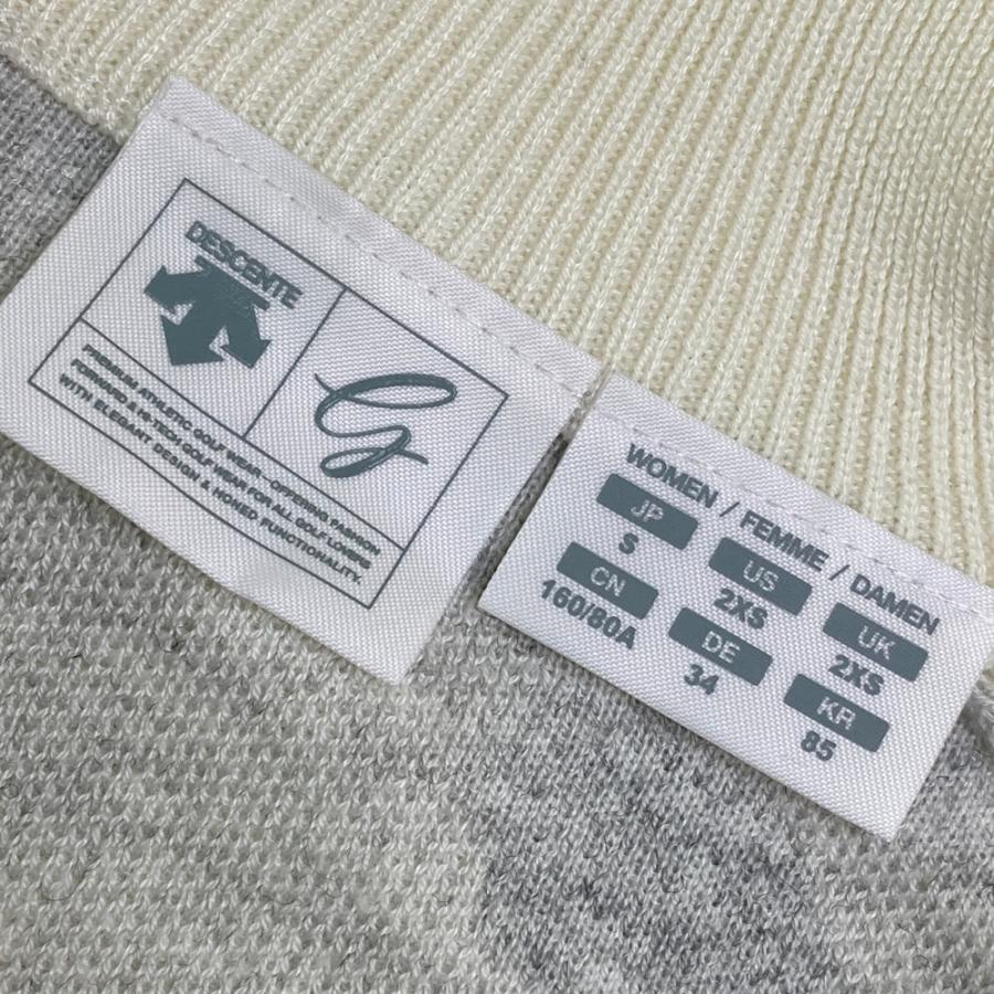 DESCENTE GOLF デサントゴルフ ハーフジップ ニットセーター 英字
