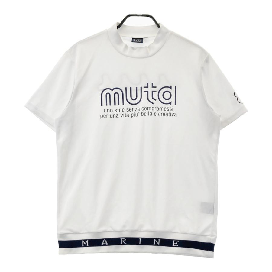 MUTA MARINE ムータマリン モックネック 半袖Tシャツ ホワイト系