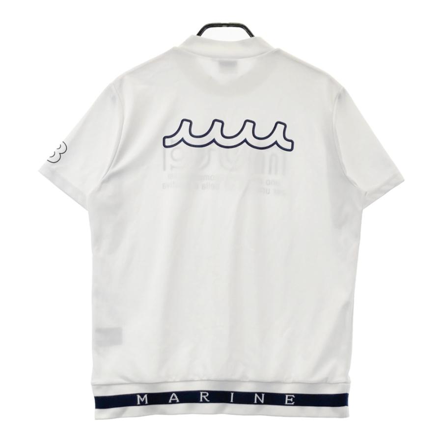 MUTA MARINE ムータマリン モックネック 半袖Tシャツ ホワイト系