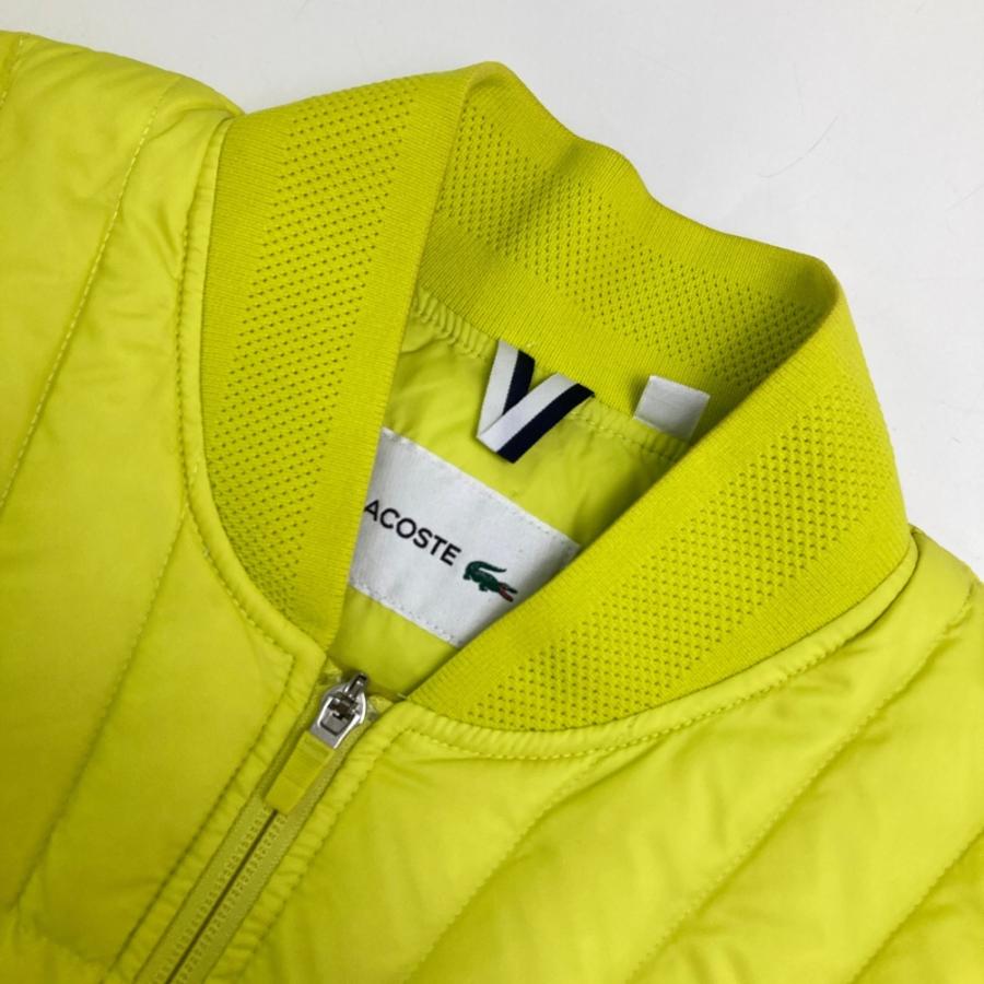 LACOSTE ラコステ ダウンベスト イエロー系 FR 50 メンズ : ブランド 