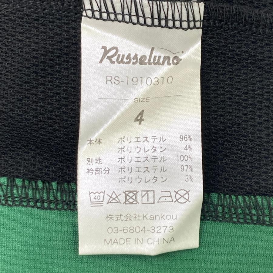 RUSSELUNO ラッセルノ 半袖ポロシャツ ブラック系 4 ゴルフウェア