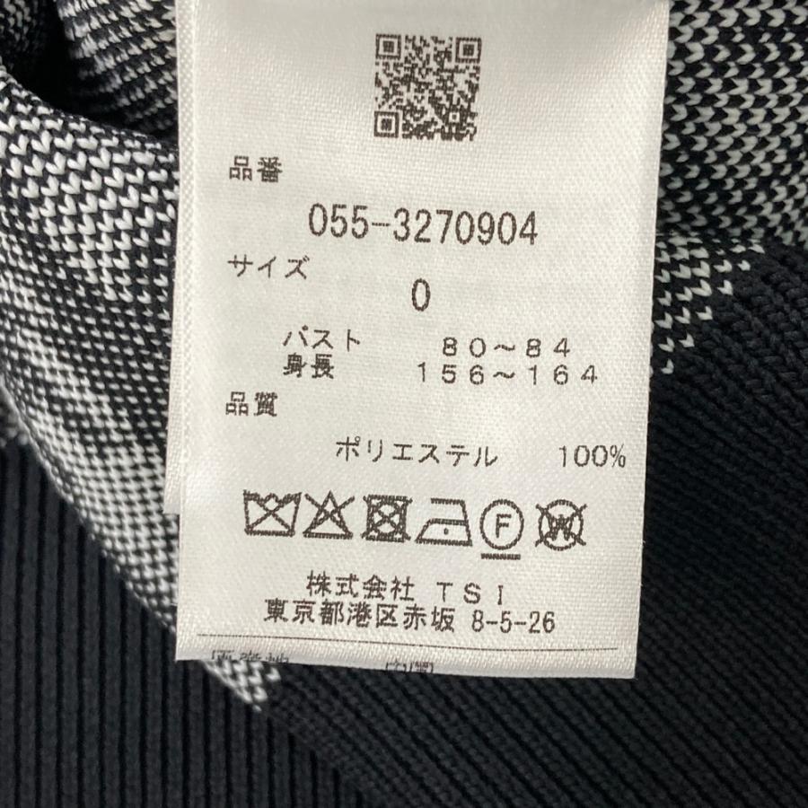 PEARLY GATES パーリーゲイツ  クルーネック 長袖ニットセーター 千鳥柄 ブラック系 0 ゴルフウェア レディースの画像