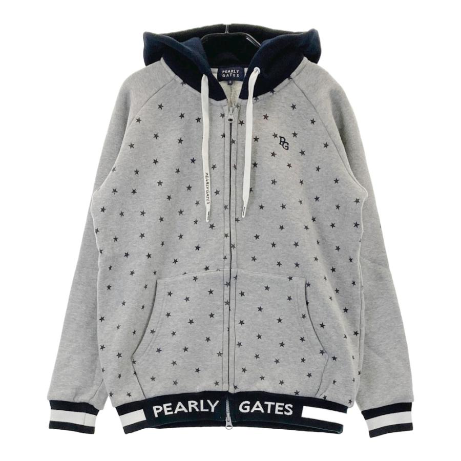 PEARLY GATES パーリーゲイツ デザイン切替 長袖フーディ 裏起毛