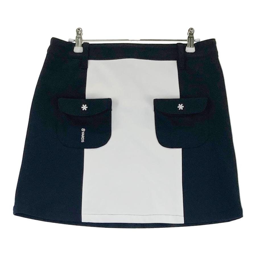 8YARDS ハチヤーズ スカート ブラック系 L ゴルフウェア レディース