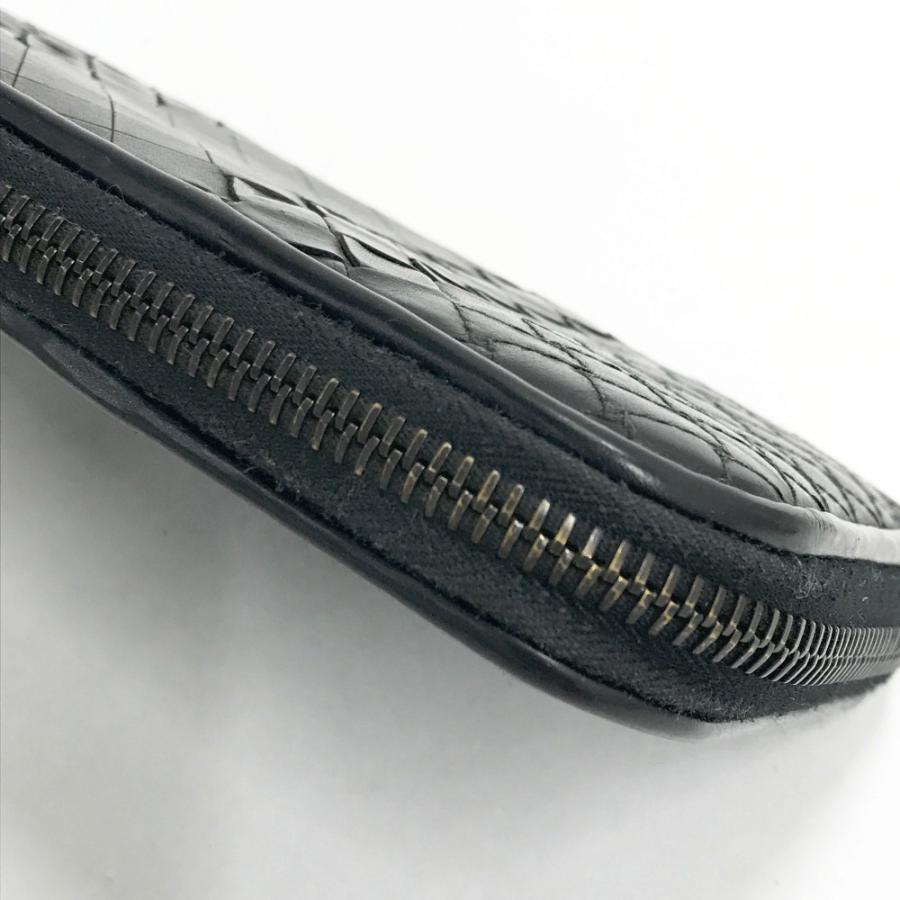 BOTTEGA VENETA ボッテガ ヴェネタ 長財布 レザー ラウンドファスナー