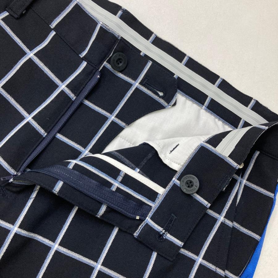 archivio（アルチビオ） ストレッチパンツ サイドライン チェック柄