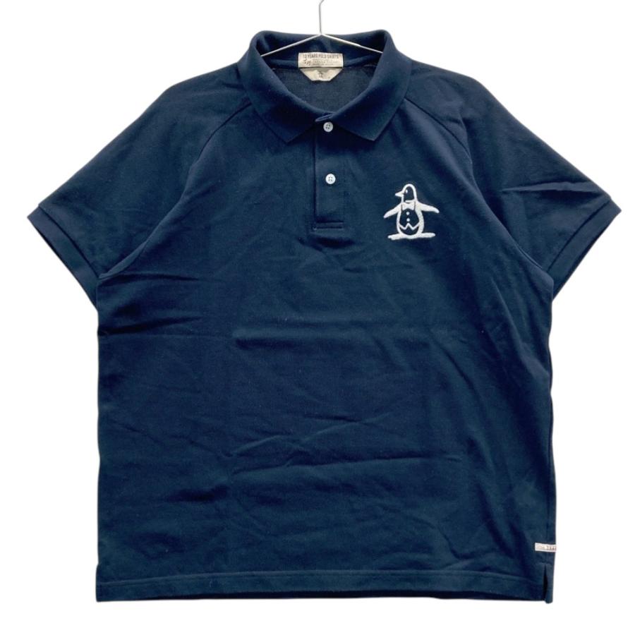 サイズ：L MUNSING WEAR マンシングウェア 2025年モデル 10YEARS 半袖ポロシャツ  ネイビー系 [240101492755] ゴルフウェア メンズ ストスト MUNSING WEAR マンシングウェア 10周年 半袖ポロシャツ ネイビー系 LL