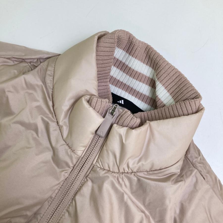 【新品】ADIDAS GOLF アディダスゴルフ 2024年モデル 中綿 フルジップ ワンピース  ベージュ系 S ゴルフウェア レディース_2