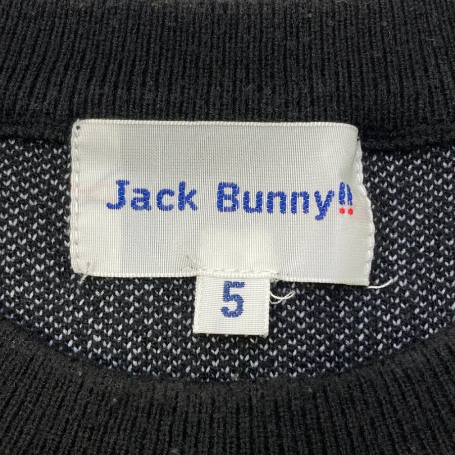 JACK BUNNY ジャックバニー ニットセーター ブラック系 5 ゴルフウェア