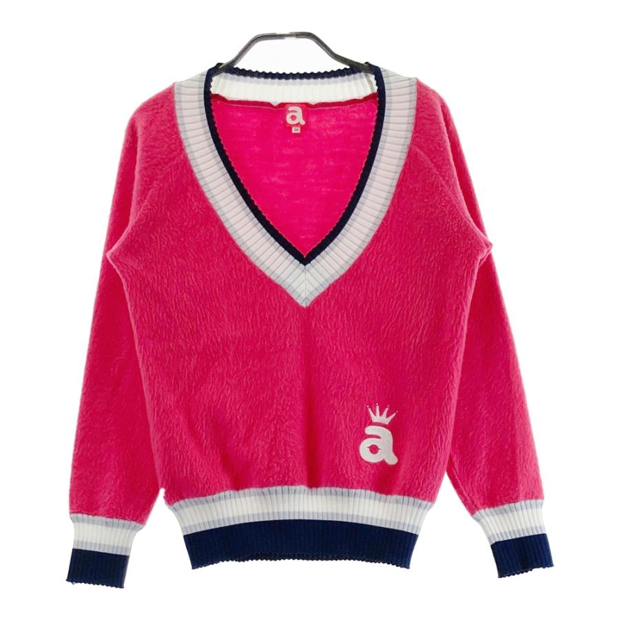 ARCHIVIO アルチビオ Vネック ニットセーター ピンク系 38 ゴルフ