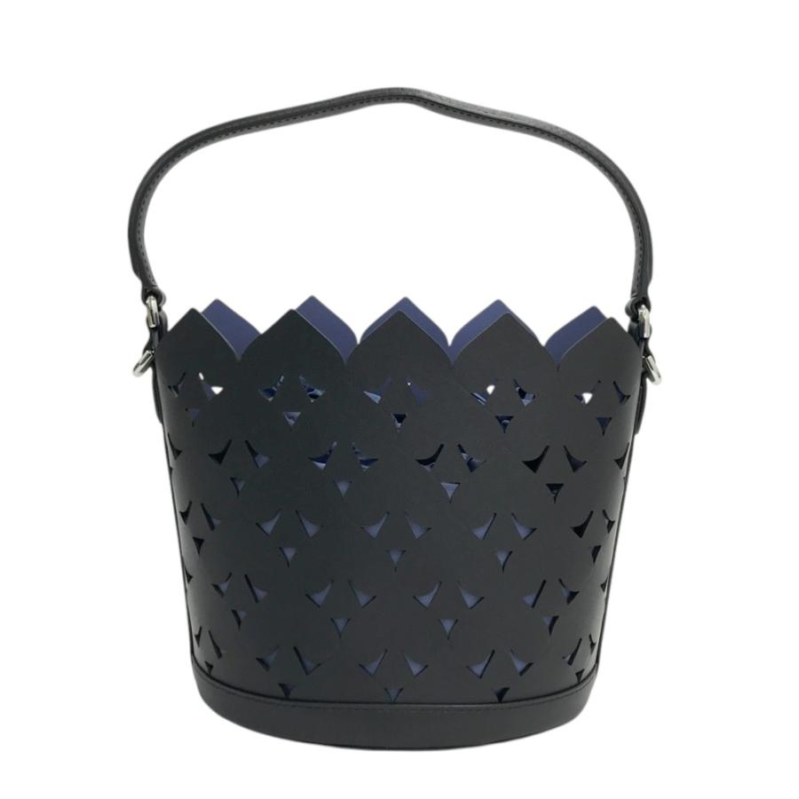 【美品】KATE SPADE ケイト スペード WKRU6437 2WAYショルダーバッグ スモールバケット スペード柄 ブラック系_1