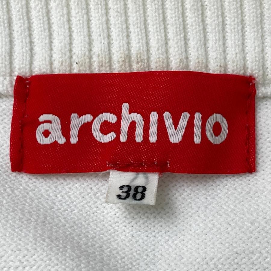 ARCHIVIO アルチビオ 2024年モデル 長袖ニットセーター ホワイト系 38