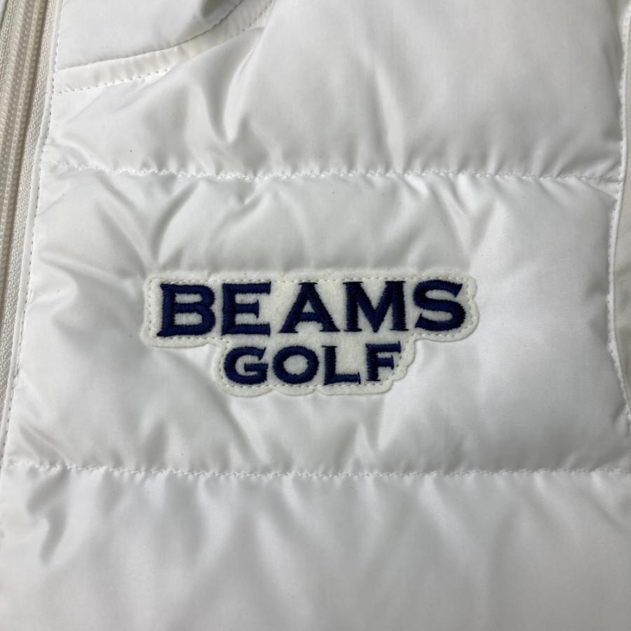 BEAMS GOLF ビームスゴルフ ポケッタブル ダウンベスト ホワイト系 L