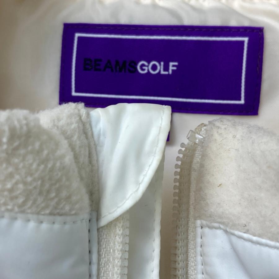BEAMS GOLF ビームスゴルフ ポケッタブル ダウンベスト ホワイト系 L
